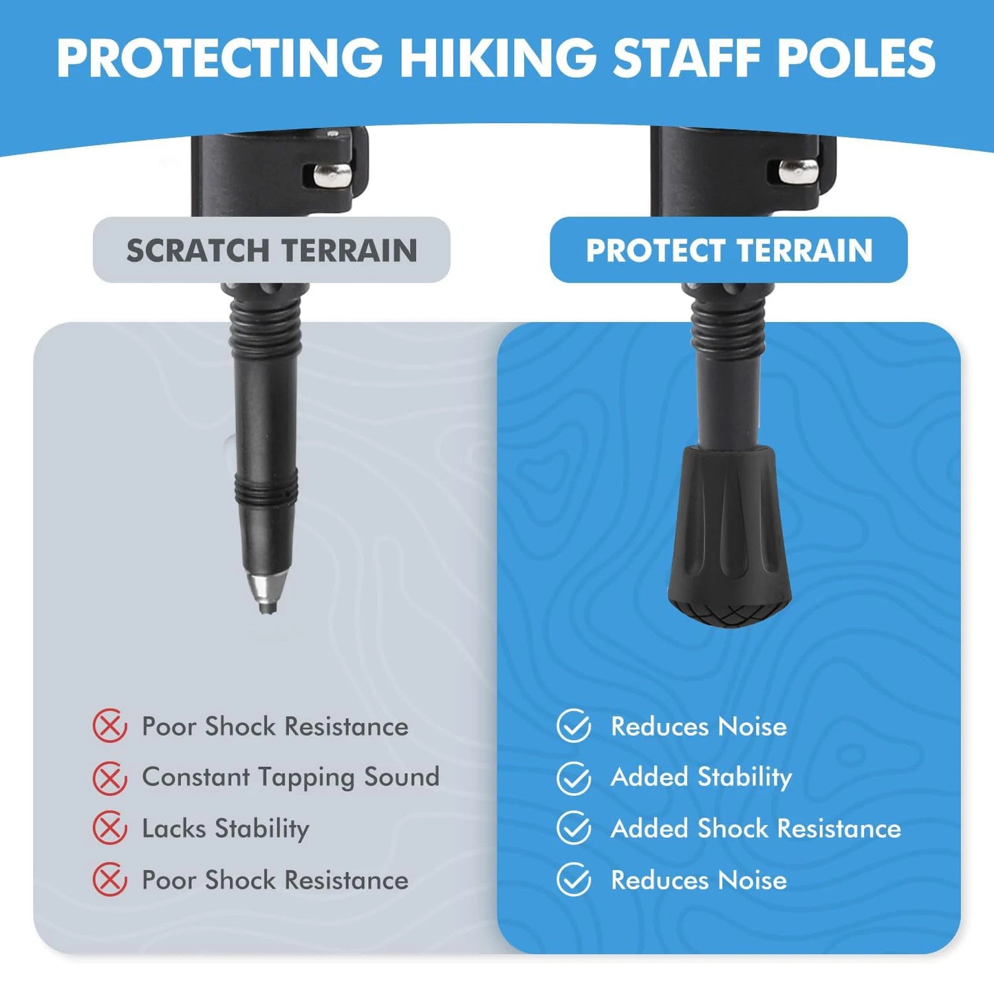 Summit & Co Trekking Pole Tip Protectors